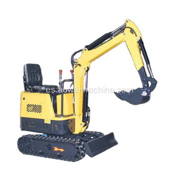 2021 miniexcavadoras pequeñas baratas 1 TON AW10 con toldo de cuchara fuerte con brazo oscilante